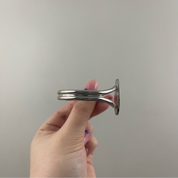 Vintage Y2K Turquoise Stone Standing Unicorn Adjustable Statement Bracelet - Picture 3 of 5